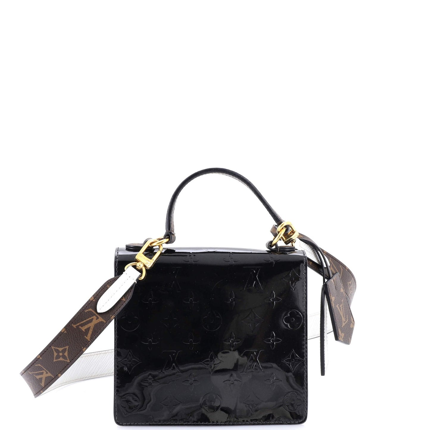 Louis Vuitton Spring Street Nm Handbag Monogram Vernis With Monogram Canvas