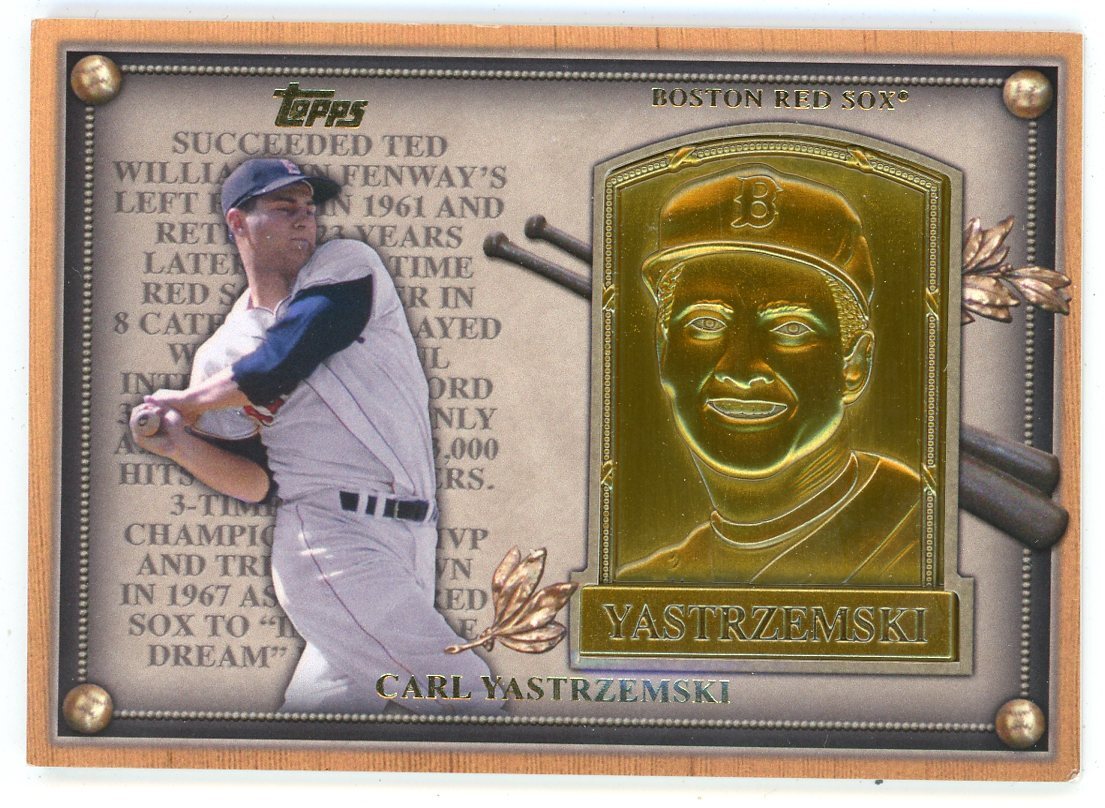 Carl Yastrzemski 2012 Topps Commemorative Hof Plaque #Hof-Cy
