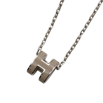 Hermes Pop H Mini Marquise Necklace Metal