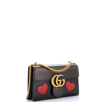 Gucci Marmont Chain Shoulder Bag Patchwork Leather Medium