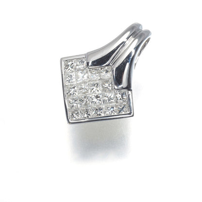 Diamond 0.60Ct Mystery-Setting Pendant 18K 750