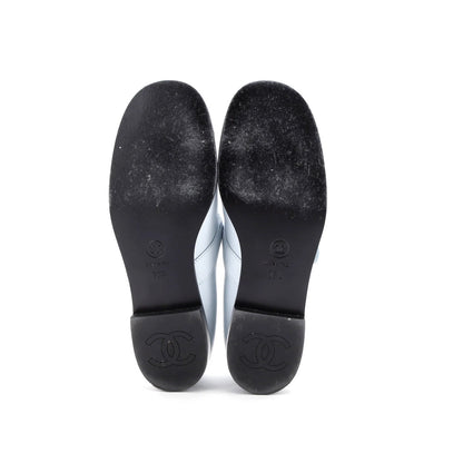 Chanel Women'S Cc Turnlock Mary Jane Flats Leather With Patent