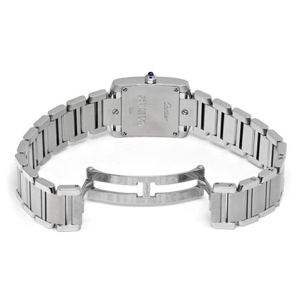 Cartier Tank Franaise Sm W51008Q3 Silver Ladies Used Watch #51495