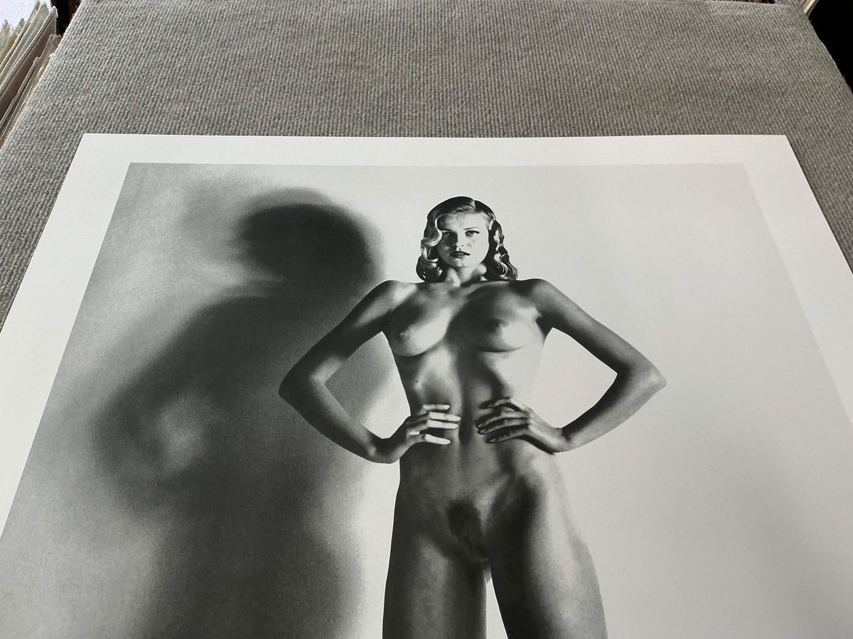 HELMUT NEWTON Big Nude 33" x 23.25" Poster 1992 Photography Black & White