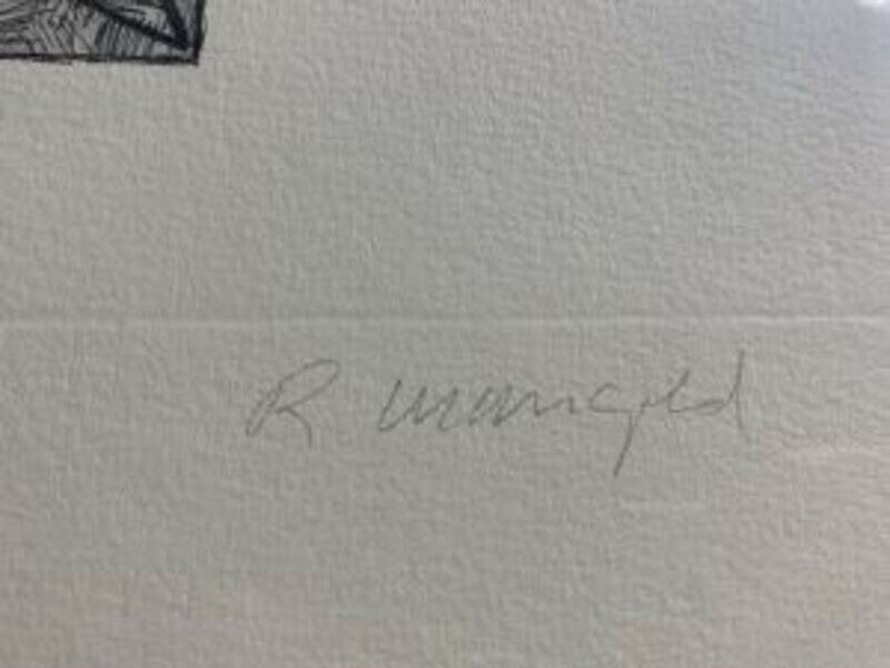 Robert Mangold 1989 Original Etching Aquatint Pencil Signed Ap10 Minimalism Art