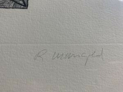 Robert Mangold 1989 Original Etching Aquatint Pencil Signed Ap10 Minimalism Art
