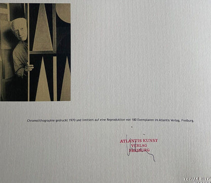 Auguste Herbin Lithograph Signed Numbered By Hand Certificate