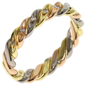 Dior Twist 5P Diamond Ring K18 Yellow Gold K18