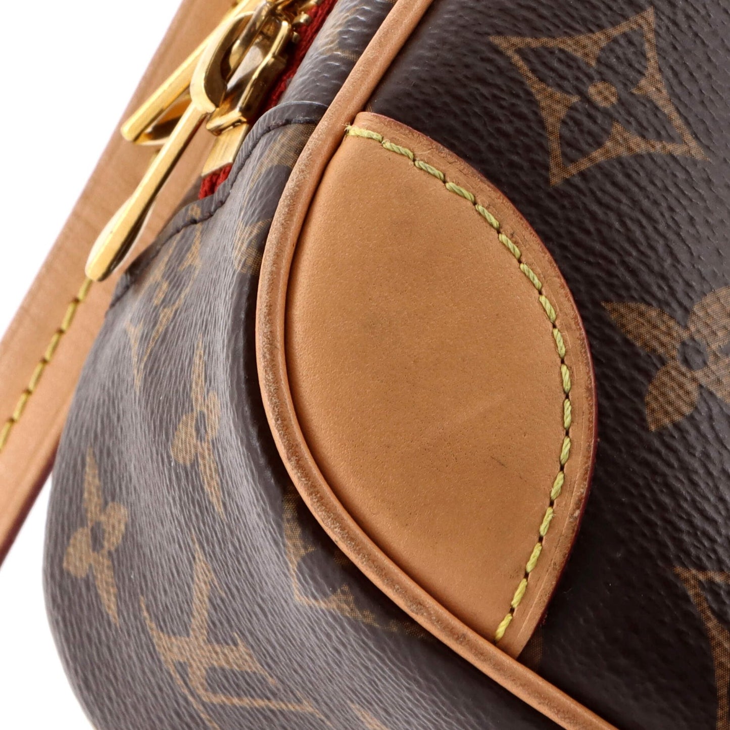 Louis Vuitton Deauville Handbag Monogram Canvas Mini