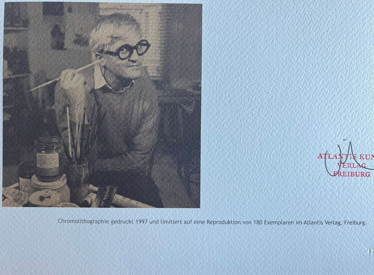 David Hockney Lithograph Coa Signed Op Numbered Limited