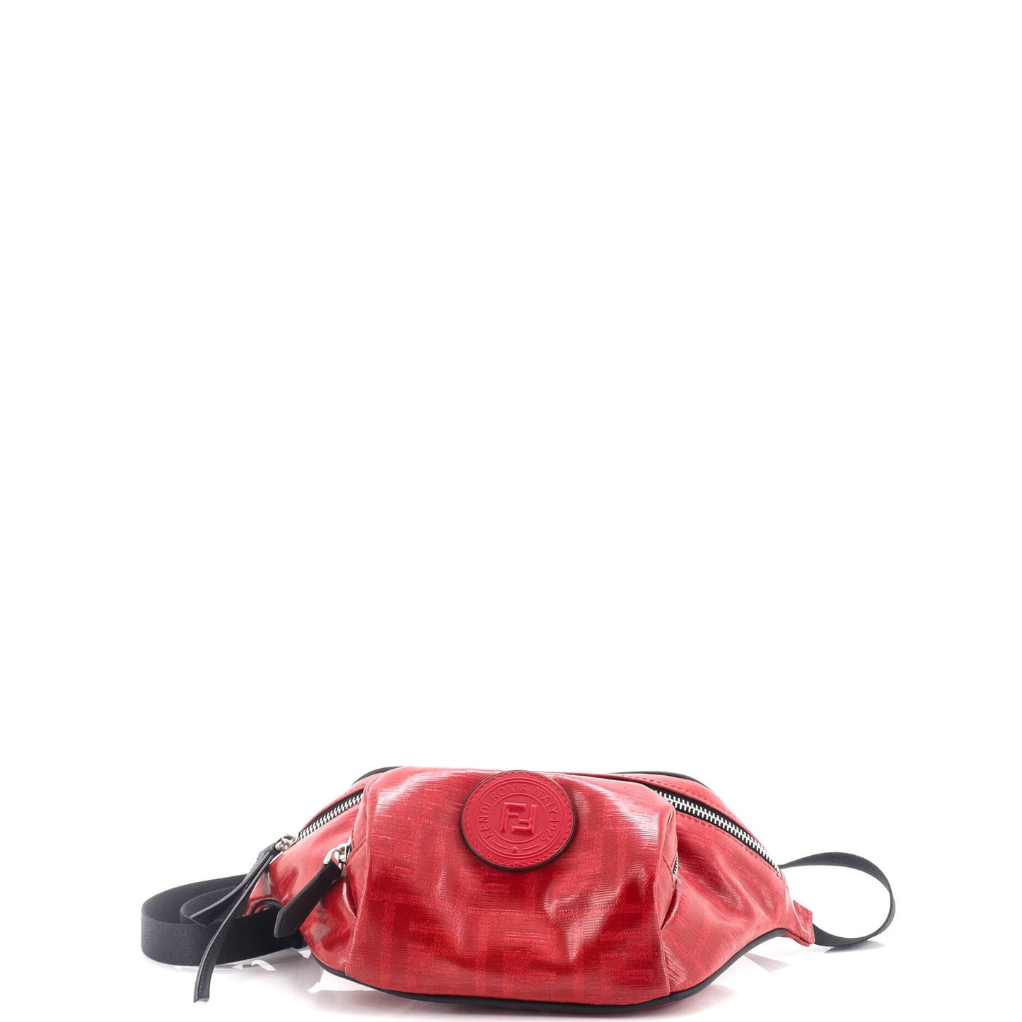 Fendi Front Pocket Waist Bag Zucca Coated Canvas