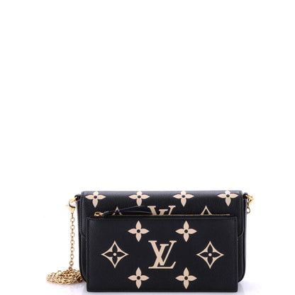 Louis Vuitton Felicie Pochette Bicolor Monogram Empreinte Giant