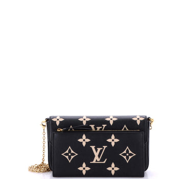 Louis Vuitton Felicie Pochette Bicolor Monogram Empreinte Giant