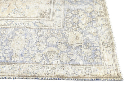 Handmade Antique Muted Distressed Oriental Rug