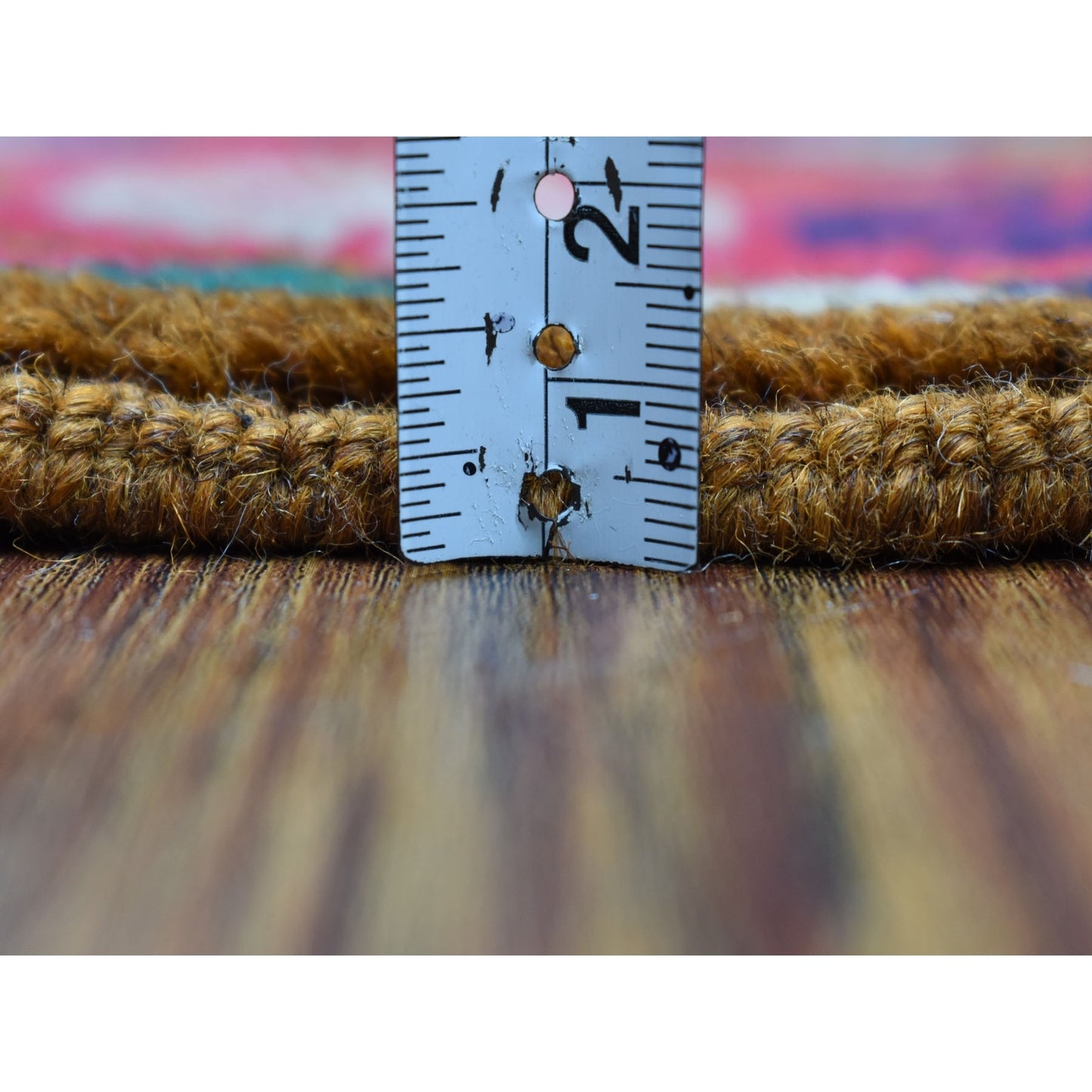 Rug 4'x6'1" All Over Design Hand Knotted Pure Wool Colorful Afghan Tribal