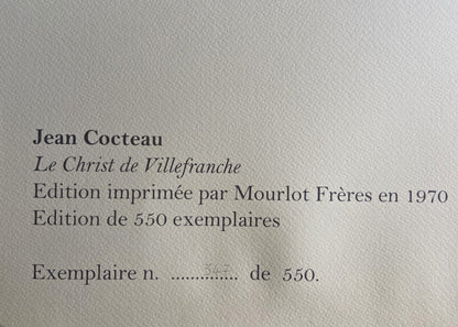 Jean Cocteau Lithograph Mourlot 1970 550 Ex. Coa Signed Numbered