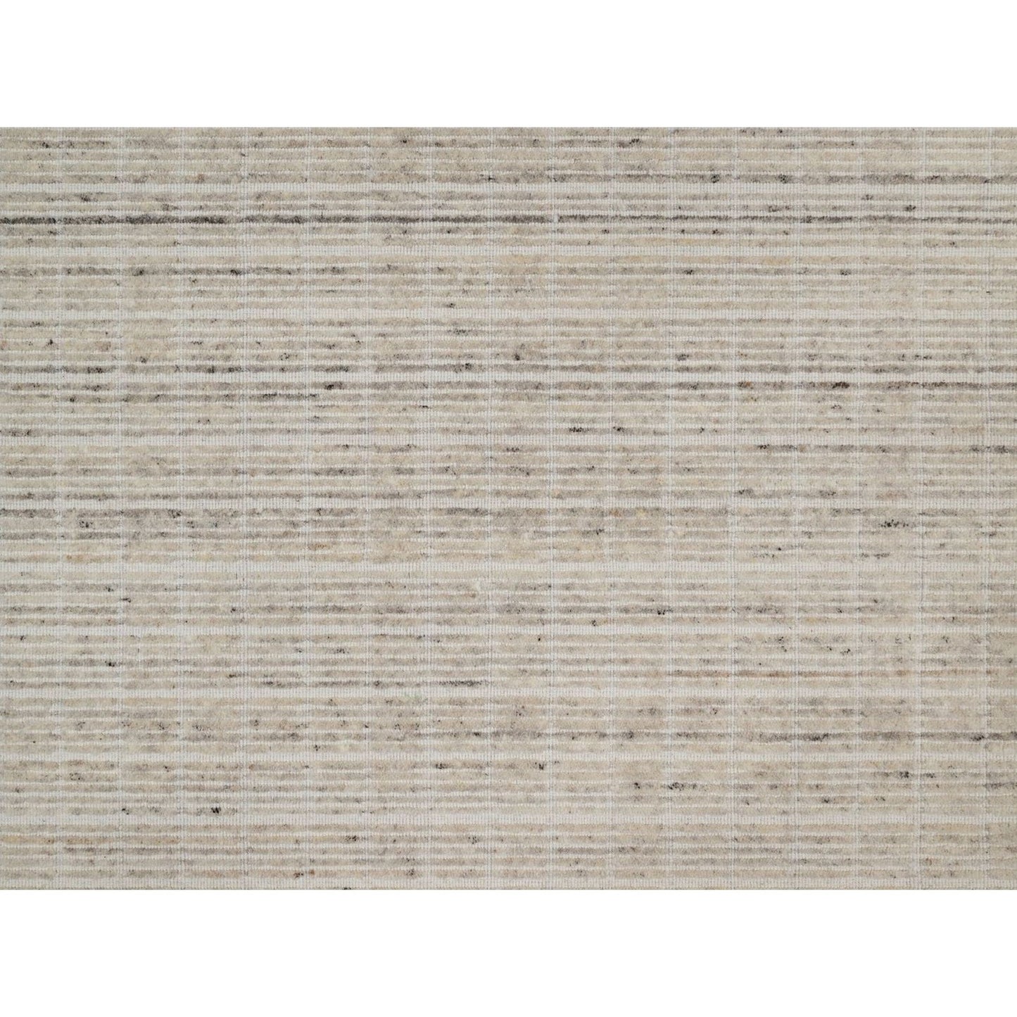 8'X10' Ivory Loomed Knotted Rug Modern Plain Decor Box Design Soft Wool