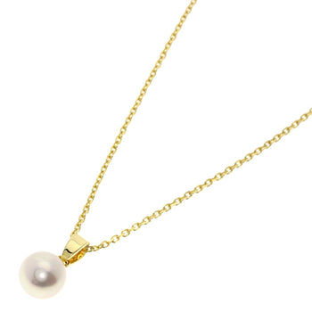 Gold MIKIMOTO Pearl Necklace K18 Yellow