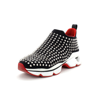 Christian Louboutin Women'S Spike Sock Sneakers Spiked Neoprene