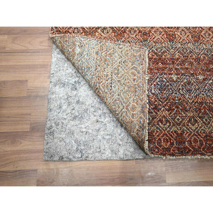 2'6"X10'2" Red Kohinoor Herat Pattern Soft Wool Hand Knotted Runner Rug