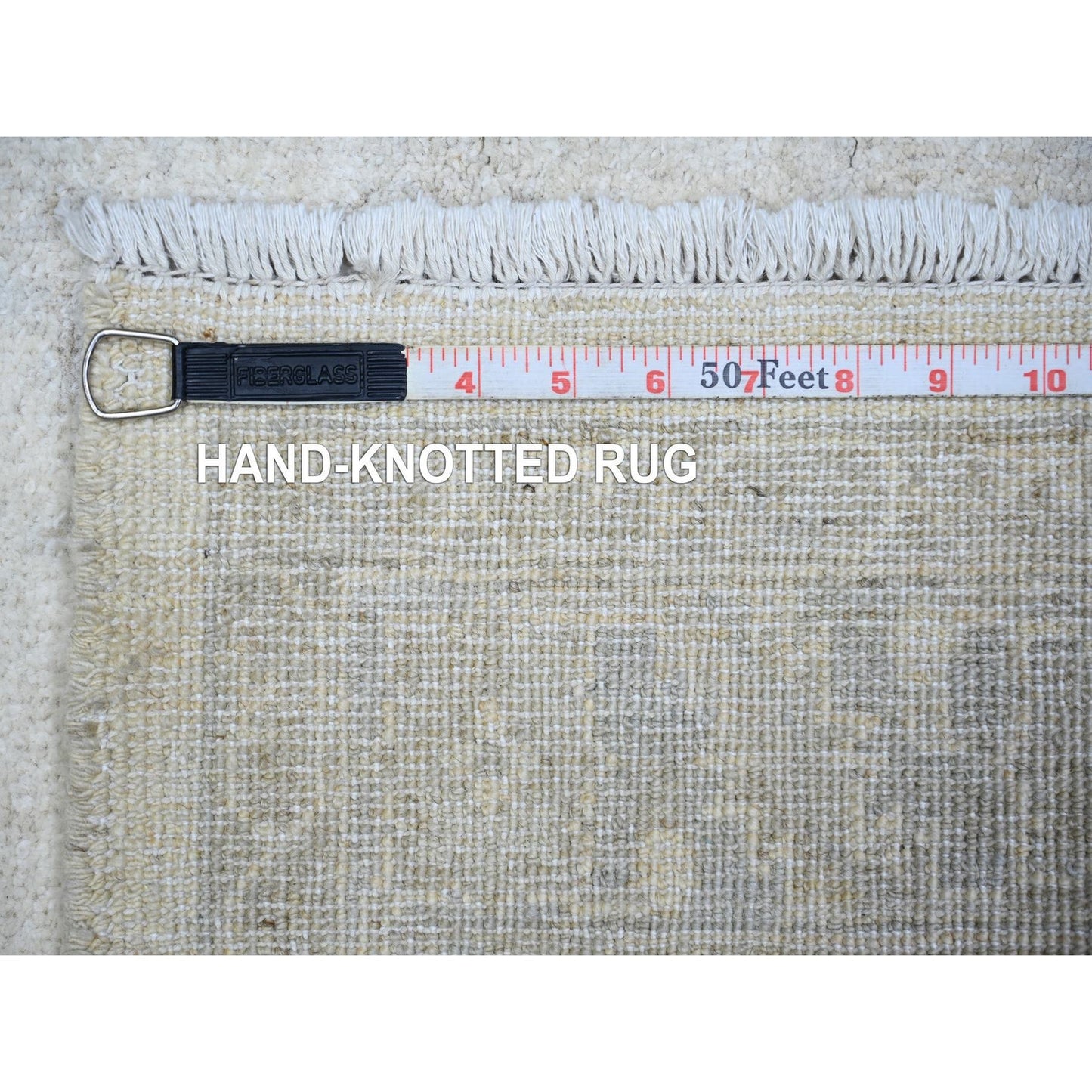 3'1"X4'10" White Wash Peshawar Wool Hand Knotted, Oriental Rug