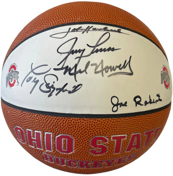 1960 Ohio State Buckeyes Autographed Baden Basketball #265/1960 (Jsa)