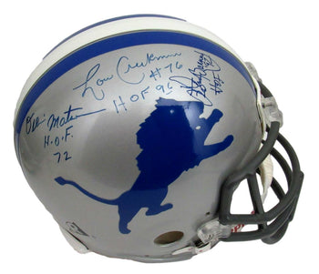 Detroit Lions Hof'Ers Multi-Signed/Inscr Full