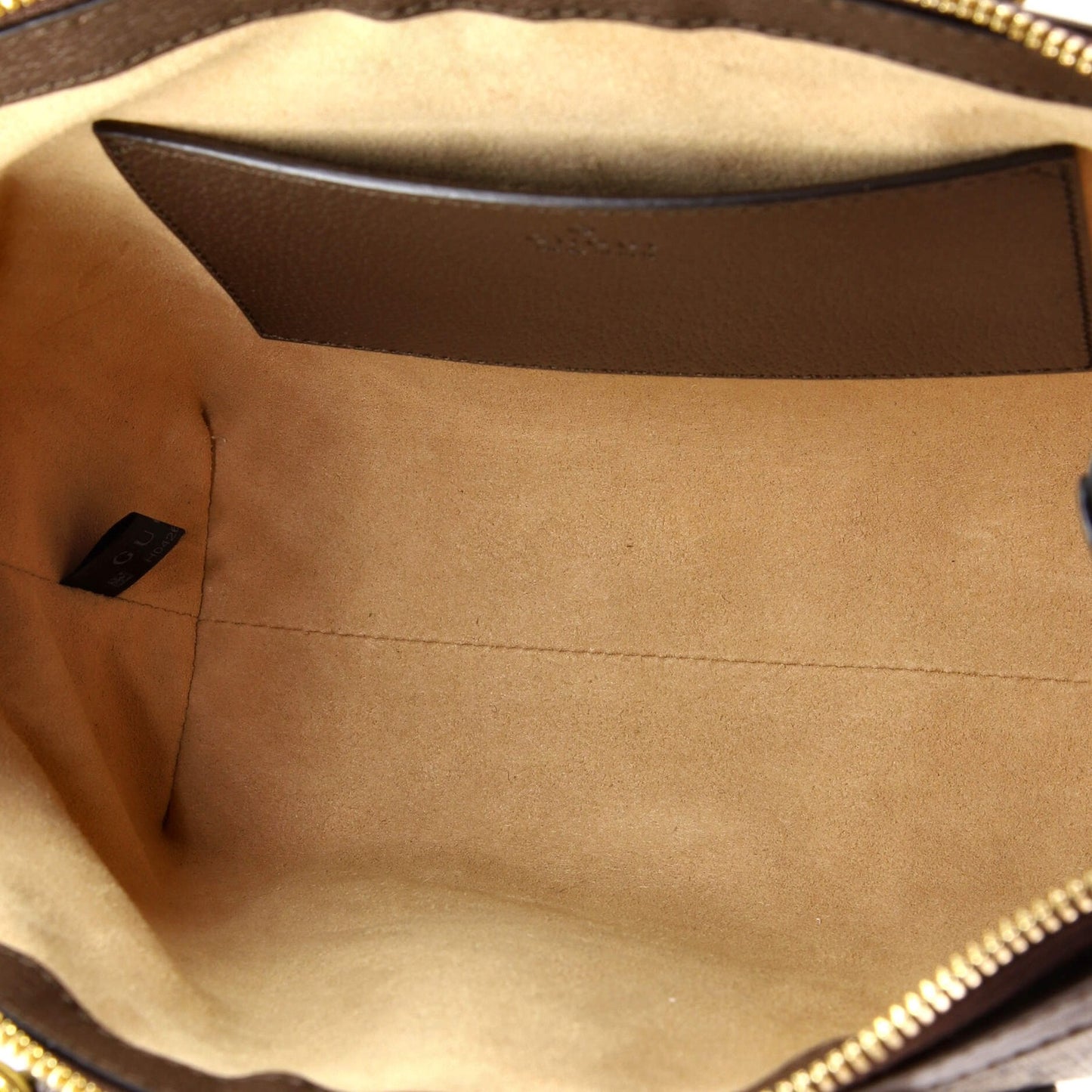 Gucci Ophidia Top Handle Tote Gg Coated Canvas With Leather Small