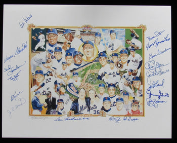 1969 Mets Team Signed (17) 11X14 Kotzen Litho