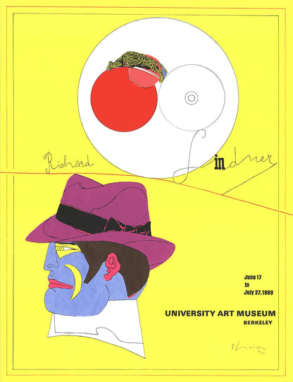 Richard Lindner University Art Museum SIGNED 30.5" x 23.25" Serigraph 1969 Pop Art