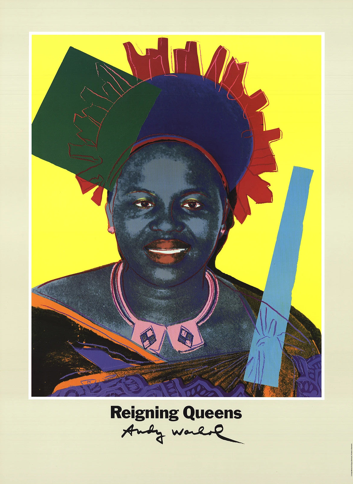 Andy Warhol Queen Ntombi Twala Of Swaziland &quot; Poster Pop Art Ye