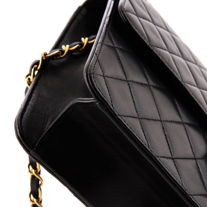 Chanel Vintage Clutch With Chain Quilted Leather Medium
