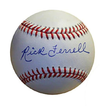 Rick Ferrell Autographed Official American League Baseball (Jsa)