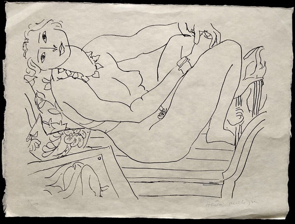 Henri Matisse Lithograph 1960 Coa Signed Contract Hand Numbered
