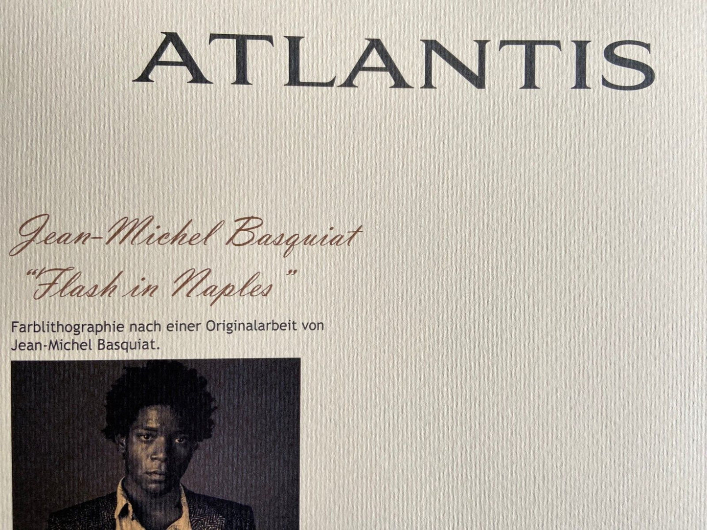 Jean-Michel-Basquiat Lithograph Coa Signed &