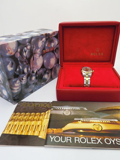 Rolex Oyster Perpetual 76183 Gray Case Size 24Mm Ladies Used Watch #71021