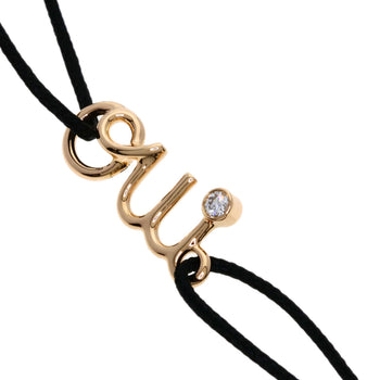 Dior   Bracelet Amour Oui 1P Diamond Cord K18