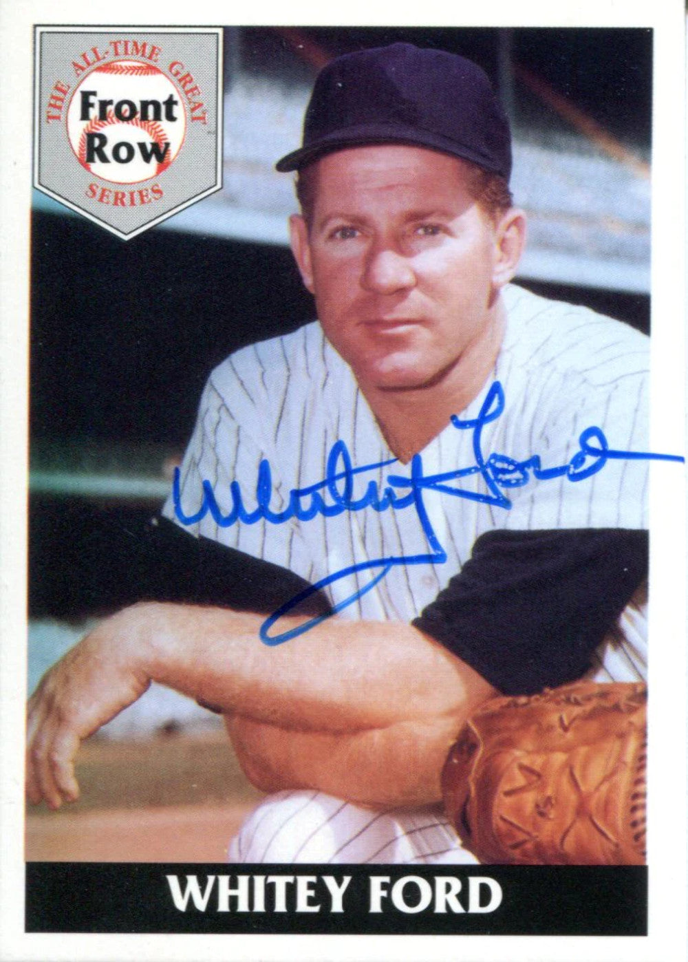 Whitey Ford Autographed 1992 Front Row Card (Jsa)