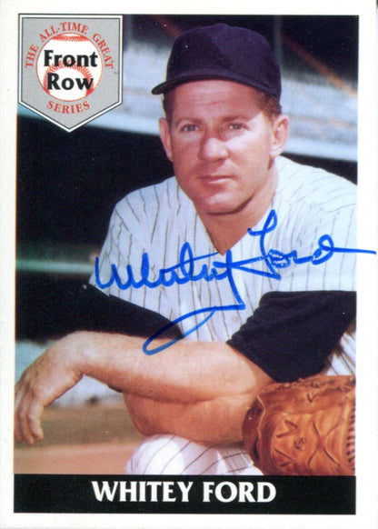 Whitey Ford Autographed 1992 Front Row Card (Jsa)