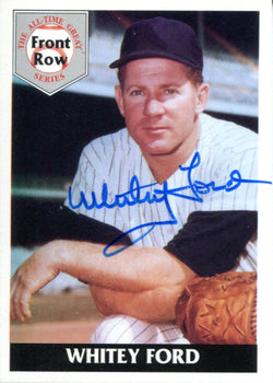 Whitey Ford Autographed 1992 Front Row Card (Jsa)