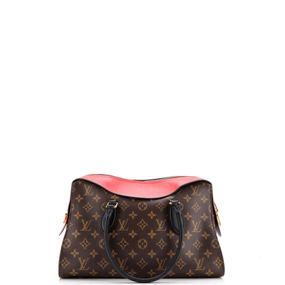 Louis Vuitton Tuileries Handbag Monogram Canvas With Leather