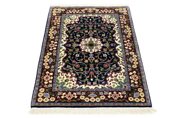 Handmade Kirman Rug Classic Floral Medallion