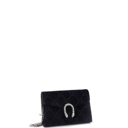 Gucci Dionysus Chain Wallet Gg Velvet Small