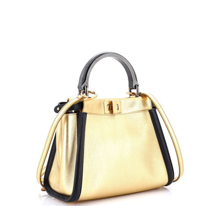 Fendi Resin Handle Peekaboo Bag Leather Mini