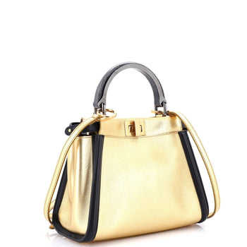 Fendi Resin Handle Peekaboo Bag Leather Mini