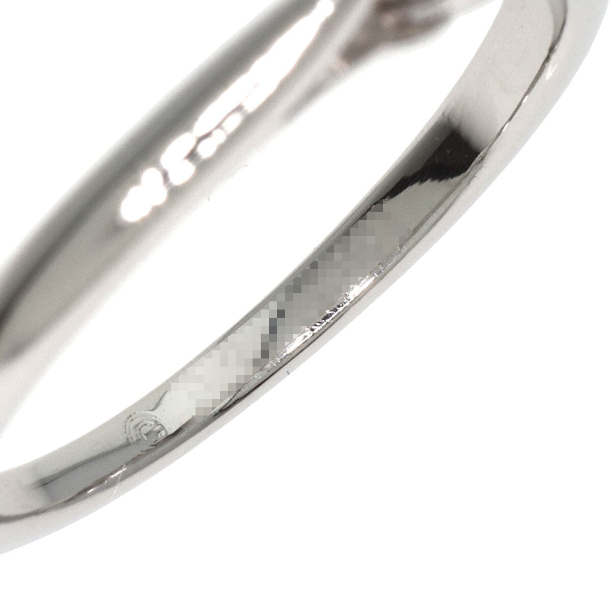 Cartier   Ring Solitaire Diamond # 45 Platinum