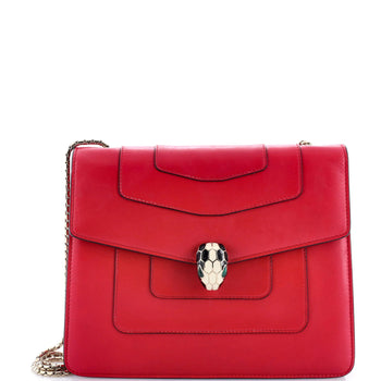 Bvlgari Serpenti Forever Square Shoulder Bag Leather Medium