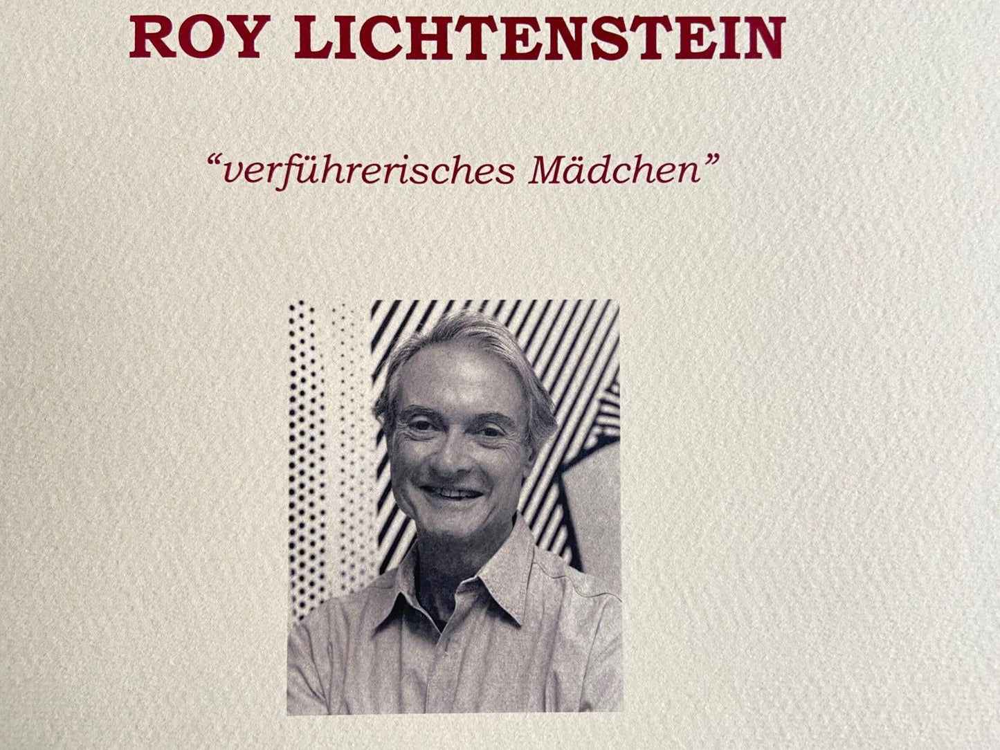 Roy Lichtenstein Lithograph Signed and Numbered with Robert Indiana