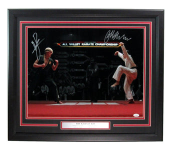 Karate Kid William Zabka/Ralph Macchio Signed/Auto 16X20 Photo Framed Jsa 197314
