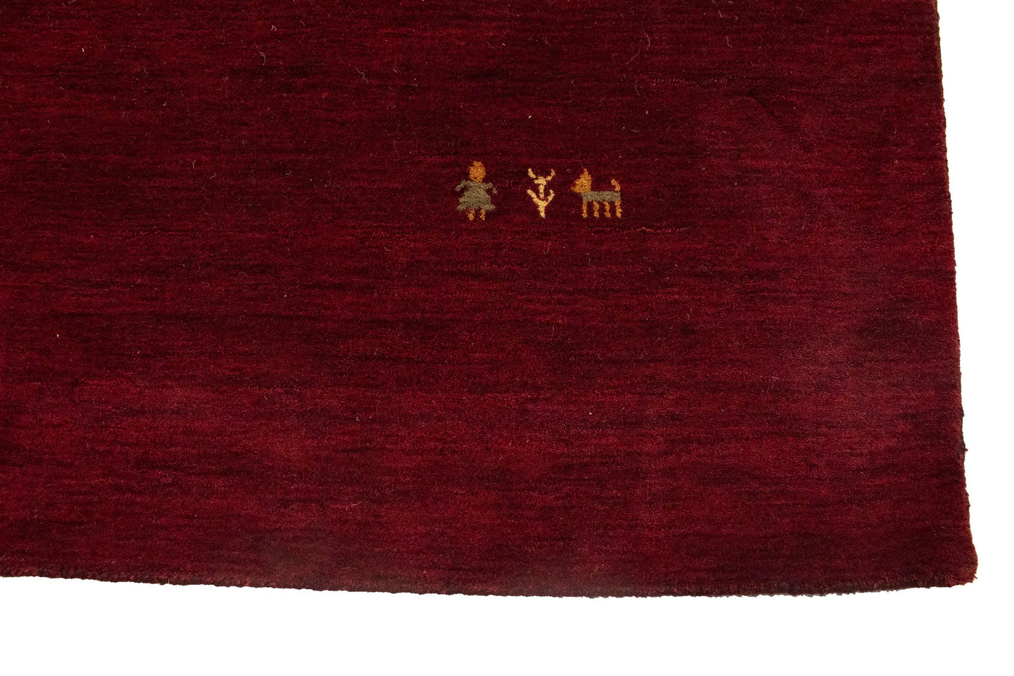 Maroon Red Pictorial Tribal Home Office 9X12 Gabbeh Modern Rug Wool Decor Carpet